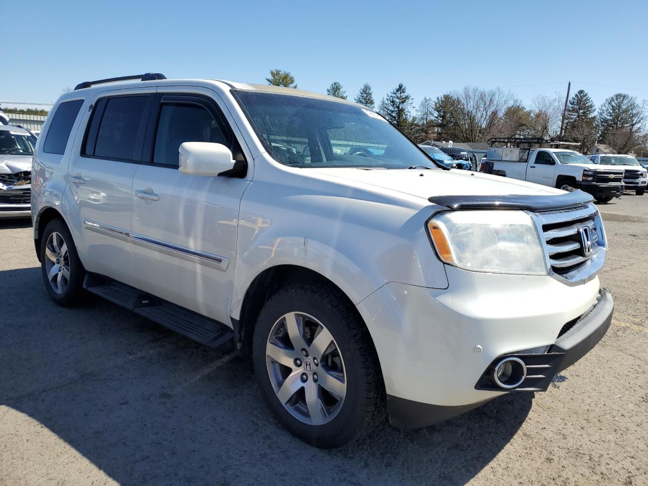 2013 Honda Pilot VIN 5FNYF4H96DB031739 Copart auction photo, front end damage thumbnail 4