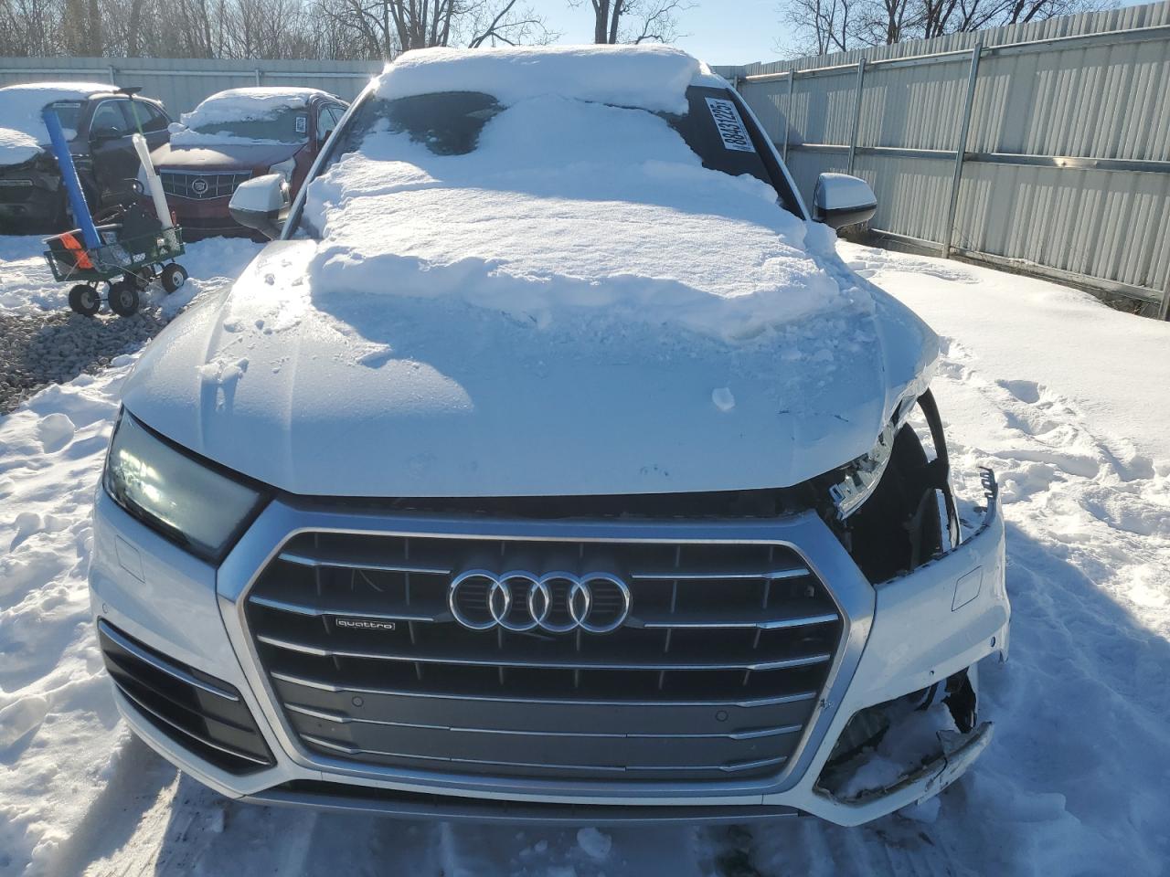 2018 Audi Q5 VIN WA1BNAFY1J2104994 Copart auction photo, front end damage thumbnail 5