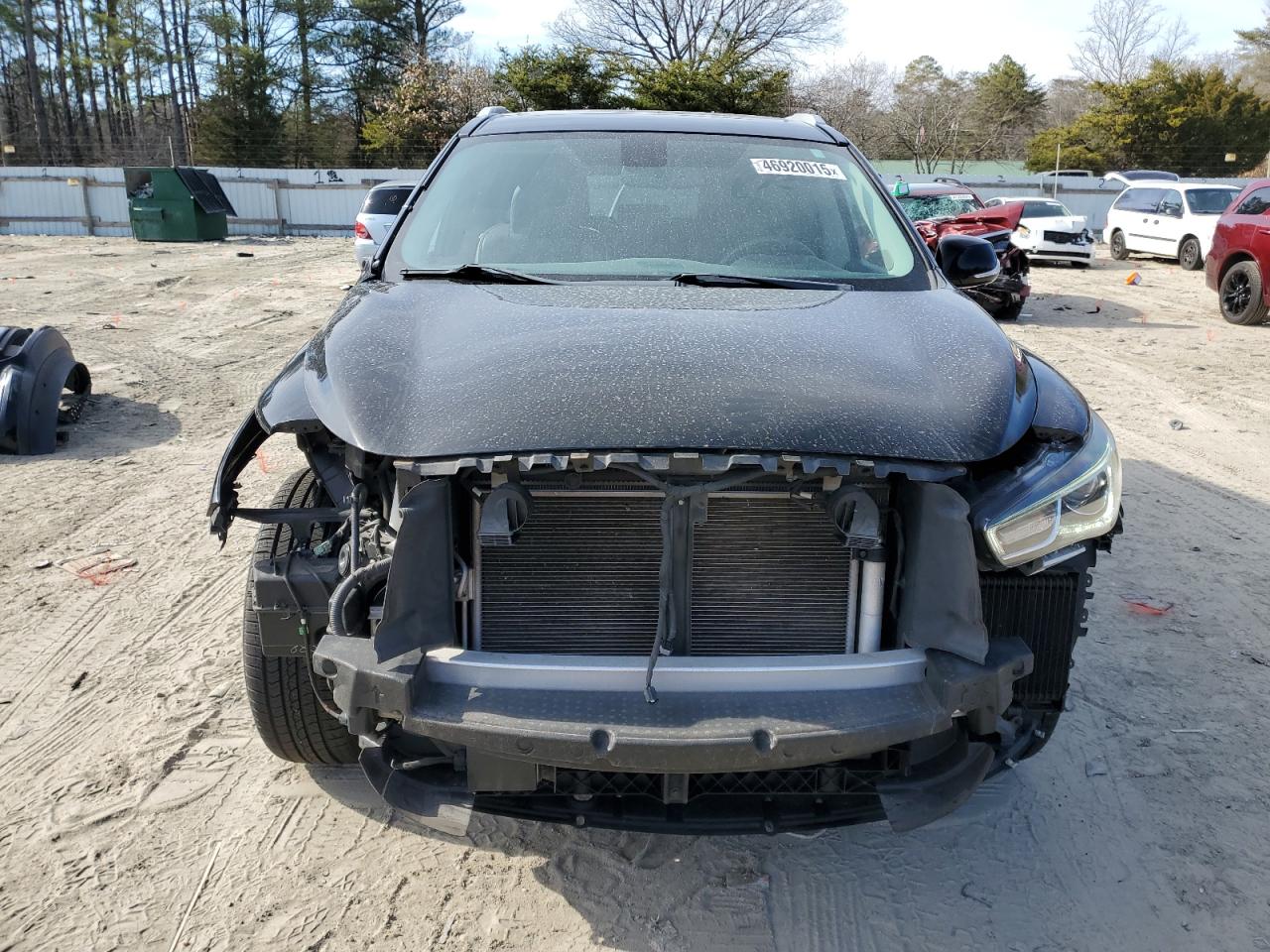 2017 Infiniti QX60 VIN 5N1DL0MM0HC518850 Copart auction photo, front end / side damage thumbnail 5