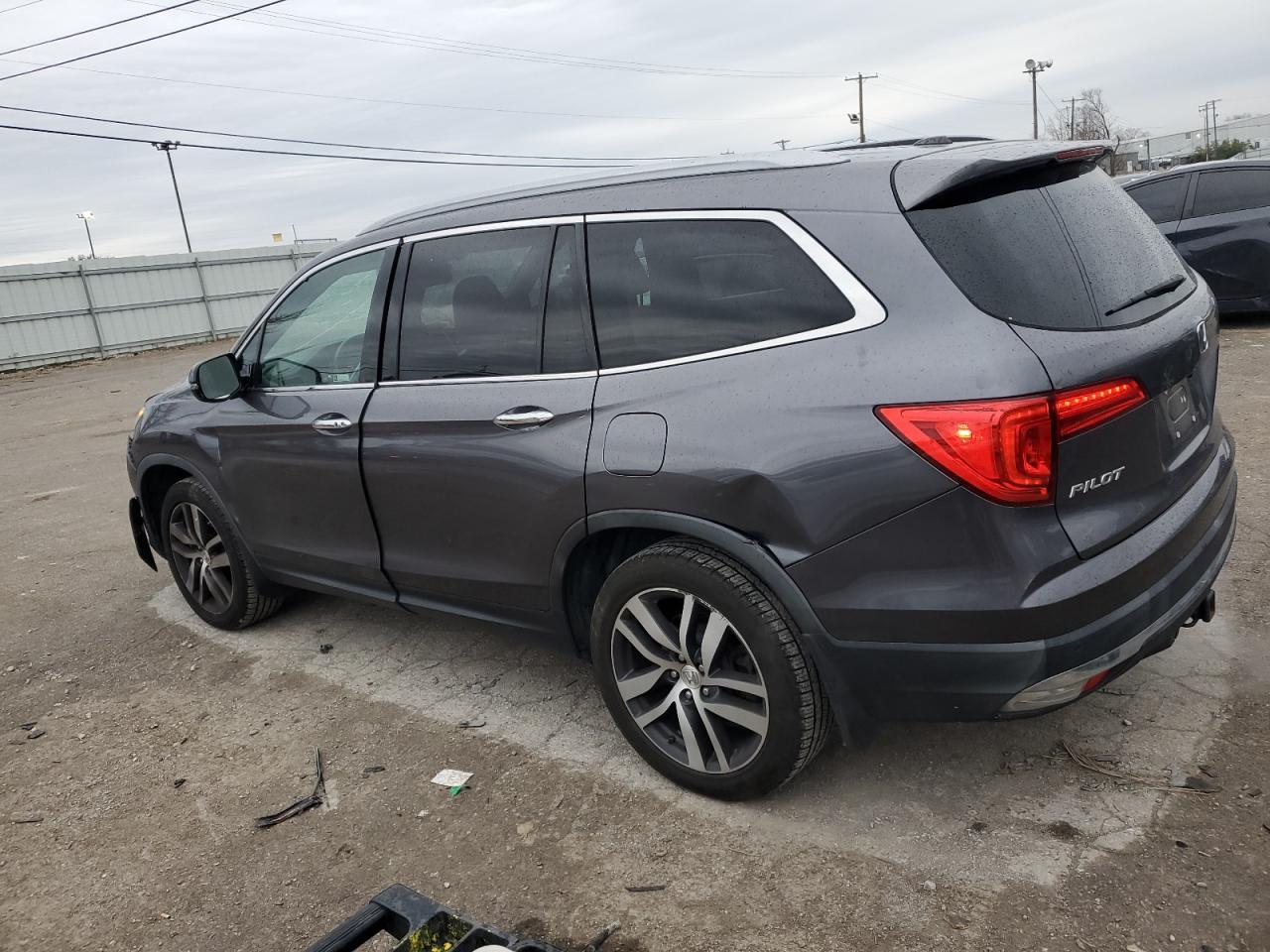 2018 Honda Pilot VIN 5FNYF6H96JB024376 Copart auction photo, all over damage thumbnail 2