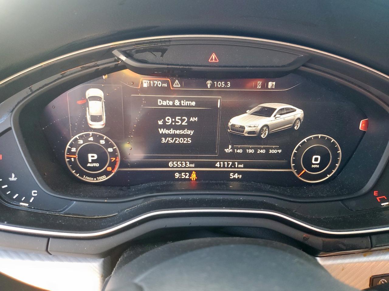 2019 Audi A5 VIN WAUENCF50KA069289 Copart auction photo, side / front end damage thumbnail 9