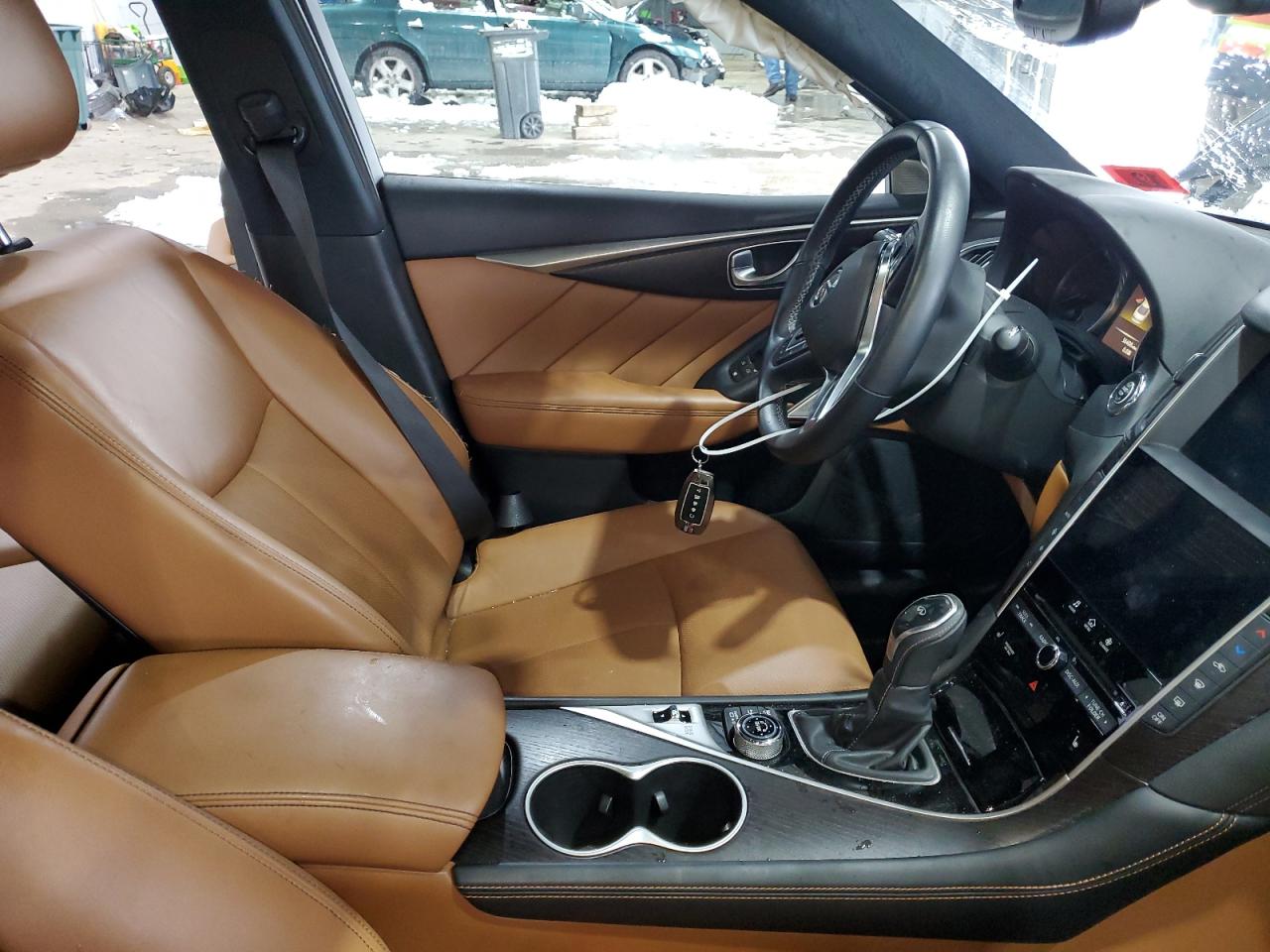 2021 Infiniti Q50 VIN JN1EV7CR2MM754805 Copart auction photo, side / front end damage thumbnail 7