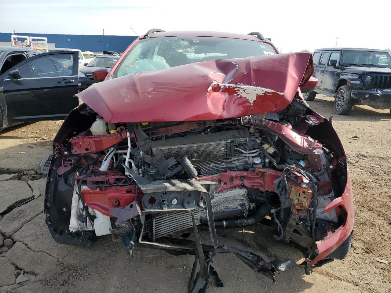 2017 Ford Escape VIN 1FMCU0G95HUE45730 Copart auction photo, all over damage thumbnail 5