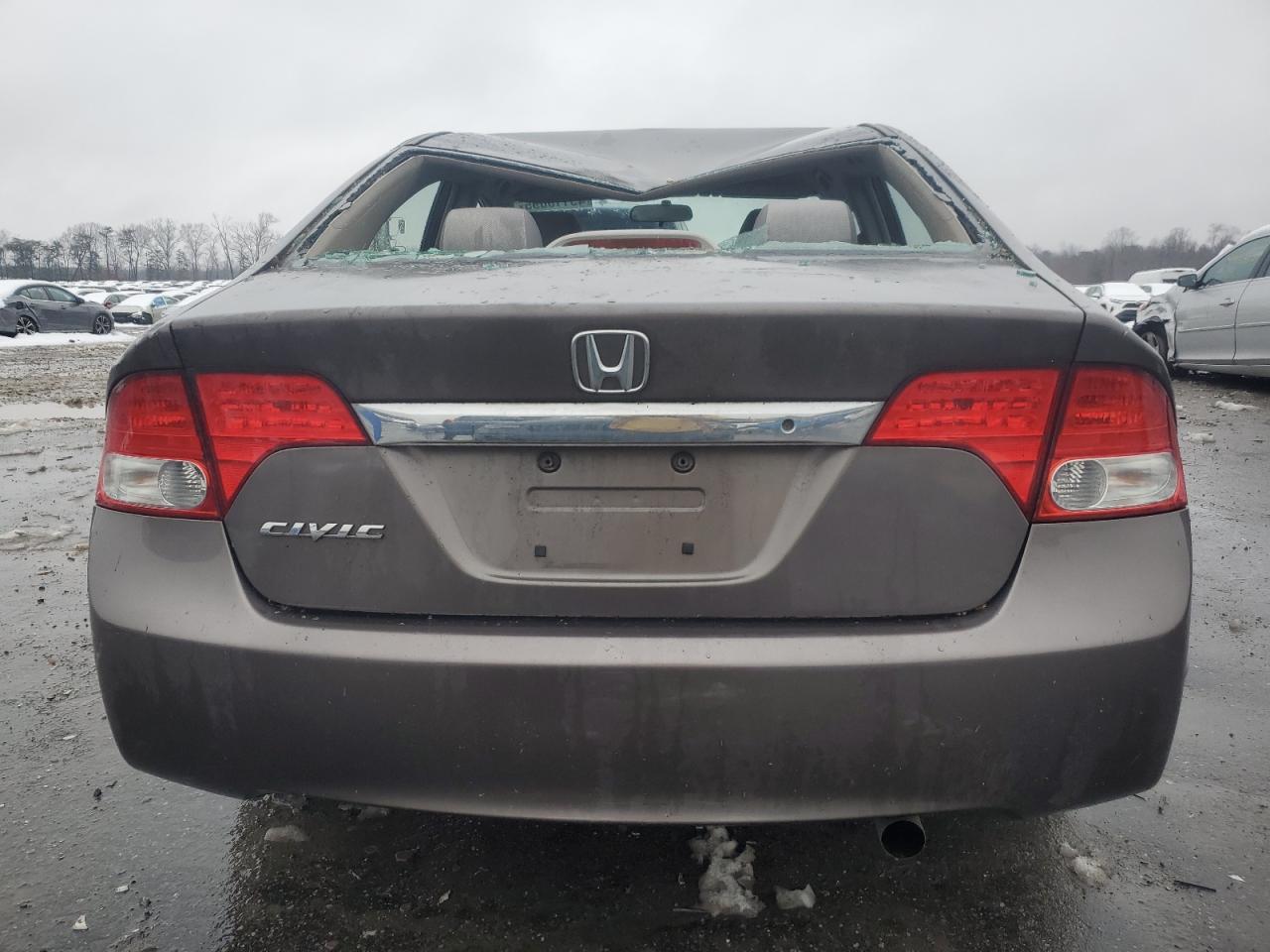 2010 Honda Civic VIN 2HGFA1F53AH570198 Copart auction photo, all over damage thumbnail 6