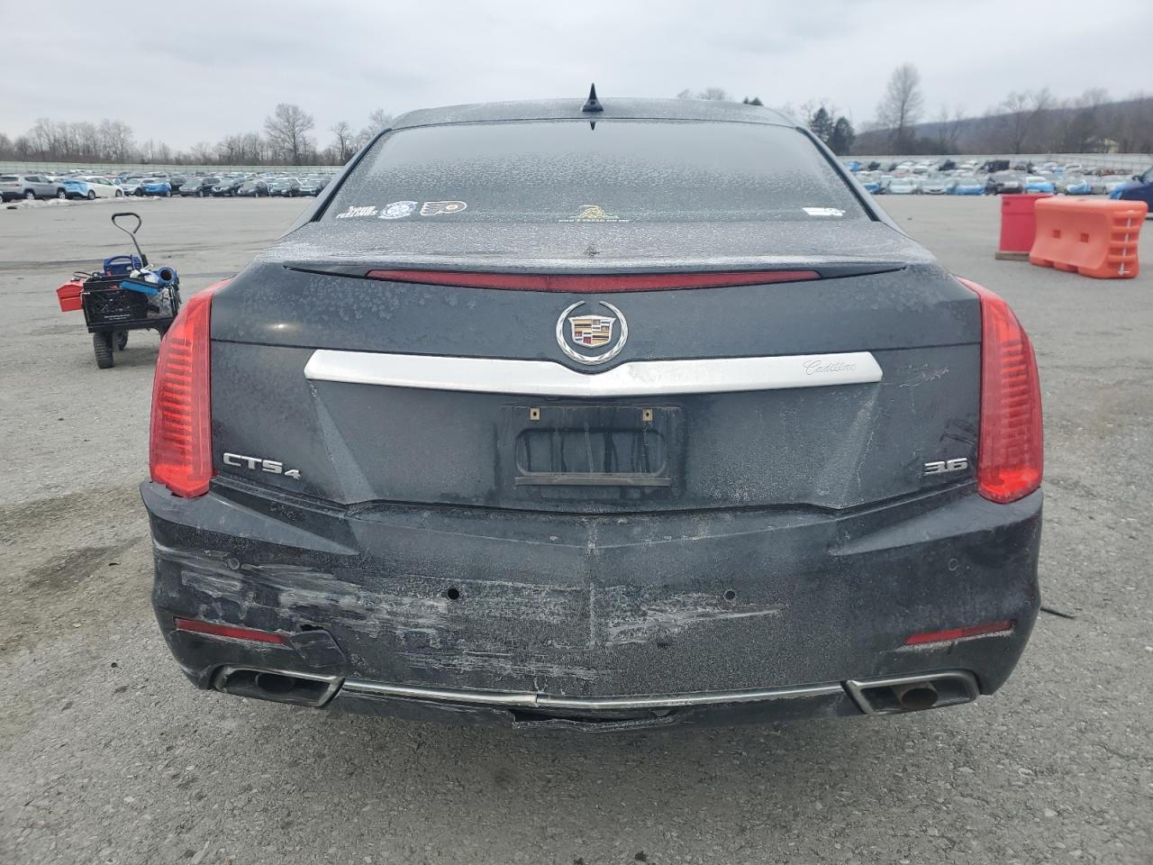 2014 Cadillac CTS VIN 1G6AY5S37E0166852 Copart auction photo, front end / side damage thumbnail 6