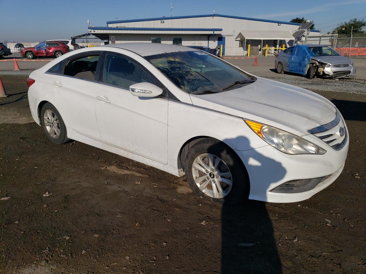 2014 Hyundai Sonata VIN 5NPEB4AC4EH875396 Copart auction photo, front end damage thumbnail 4