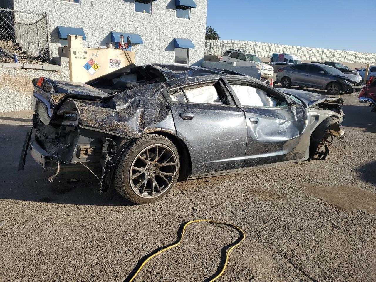 2019 Dodge Charger VIN 2C3CDXBG7KH644621 Copart auction photo, rollover damage thumbnail 3
