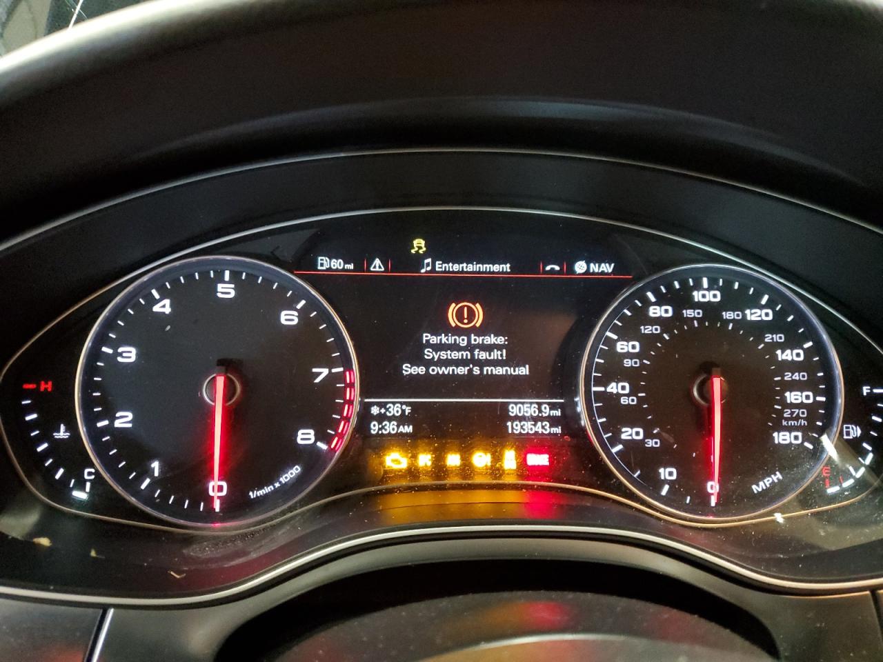 2014 Audi A6 VIN WAUFGAFC4EN042997 Copart auction photo, front end damage thumbnail 9