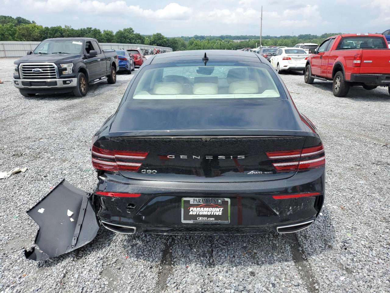 2024 Genesis G80 VIN KMTGB4SD3RU227531 Copart auction photo, front end damage thumbnail 6