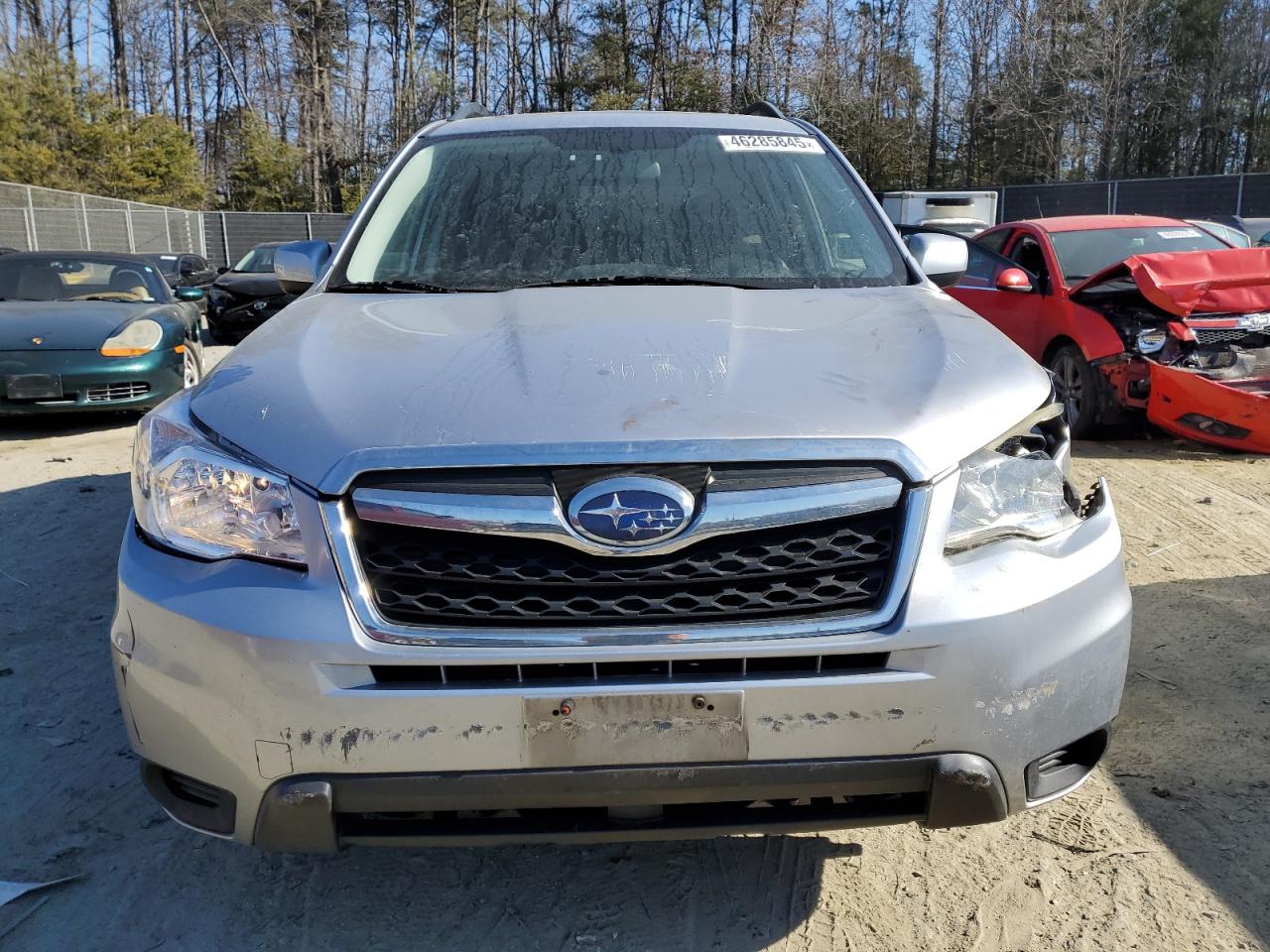2015 Subaru Forester VIN JF2SJADC3FH839751 Copart auction photo, front end / side damage thumbnail 5