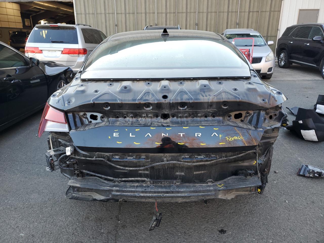 2023 Hyundai Elantra VIN KMHLS4AG3PU441579 Copart auction photo, rear end / minor dent/scratches damage thumbnail 6