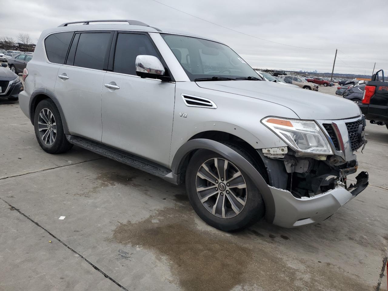 2019 Nissan Armada VIN JN8AY2NC5KX511472 Copart auction photo, front end damage thumbnail 4