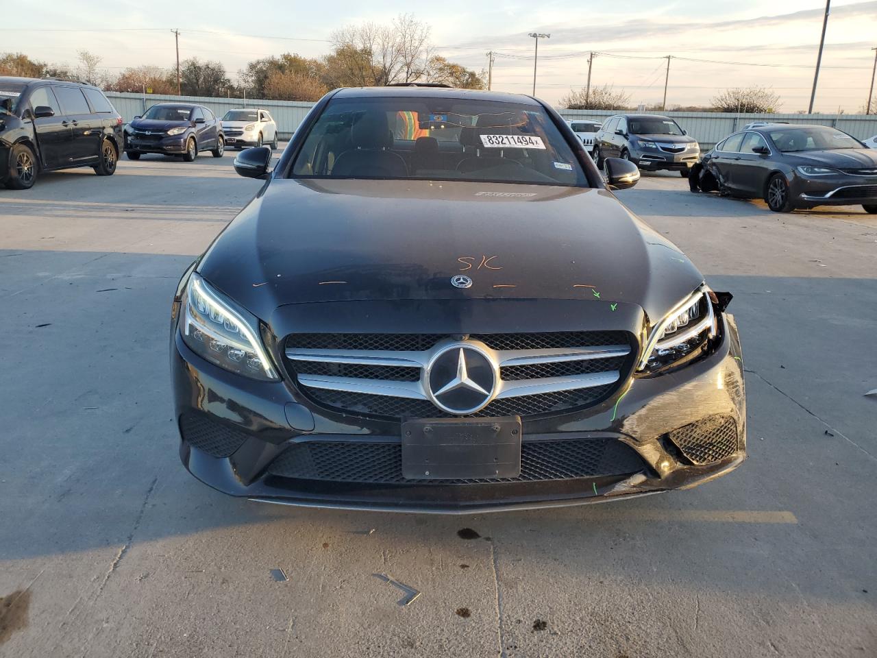 2019 Mercedes-Benz C-klasse VIN 55SWF8DB1KU289833 Copart auction photo, front end damage thumbnail 5