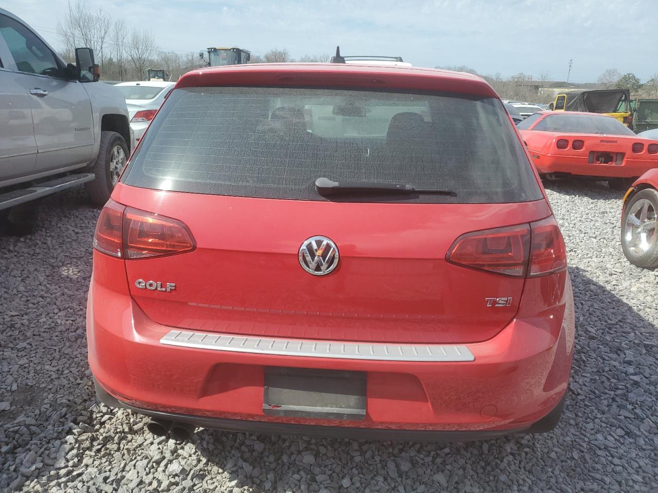 2017 Volkswagen Golf VIN 3VW217AU5HM047756 Copart auction photo, front end damage thumbnail 6
