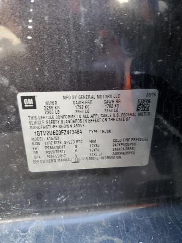 2015 GMC Sierra VIN 1GTV2UEC9FZ413484 Copart auction photo, water/flood damage thumbnail 12