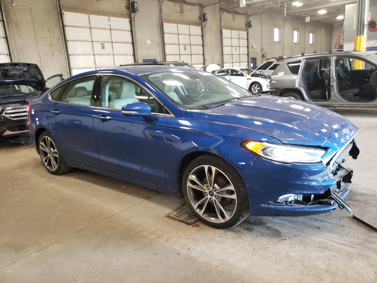2017 Ford Fusion VIN 3FA6P0D91HR120731 Copart auction photo, front end damage thumbnail 4