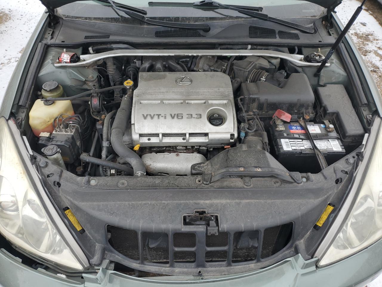 2005 Lexus ES VIN JTHBA30G255064506 Copart auction photo, front end / side damage thumbnail 11