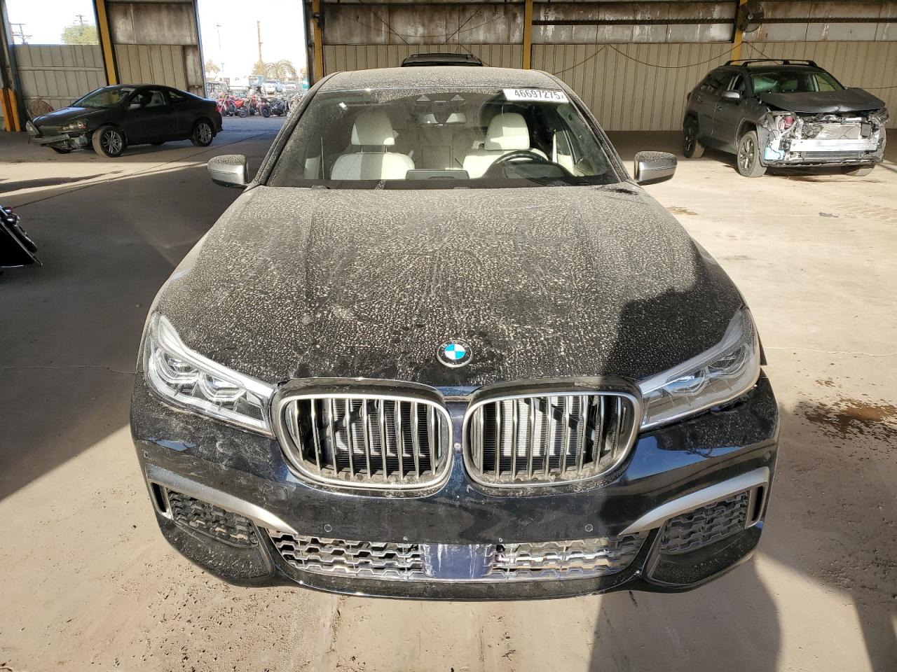2018 BMW 7er VIN WBA7H6C57JG614681 Copart auction photo, front end damage thumbnail 5