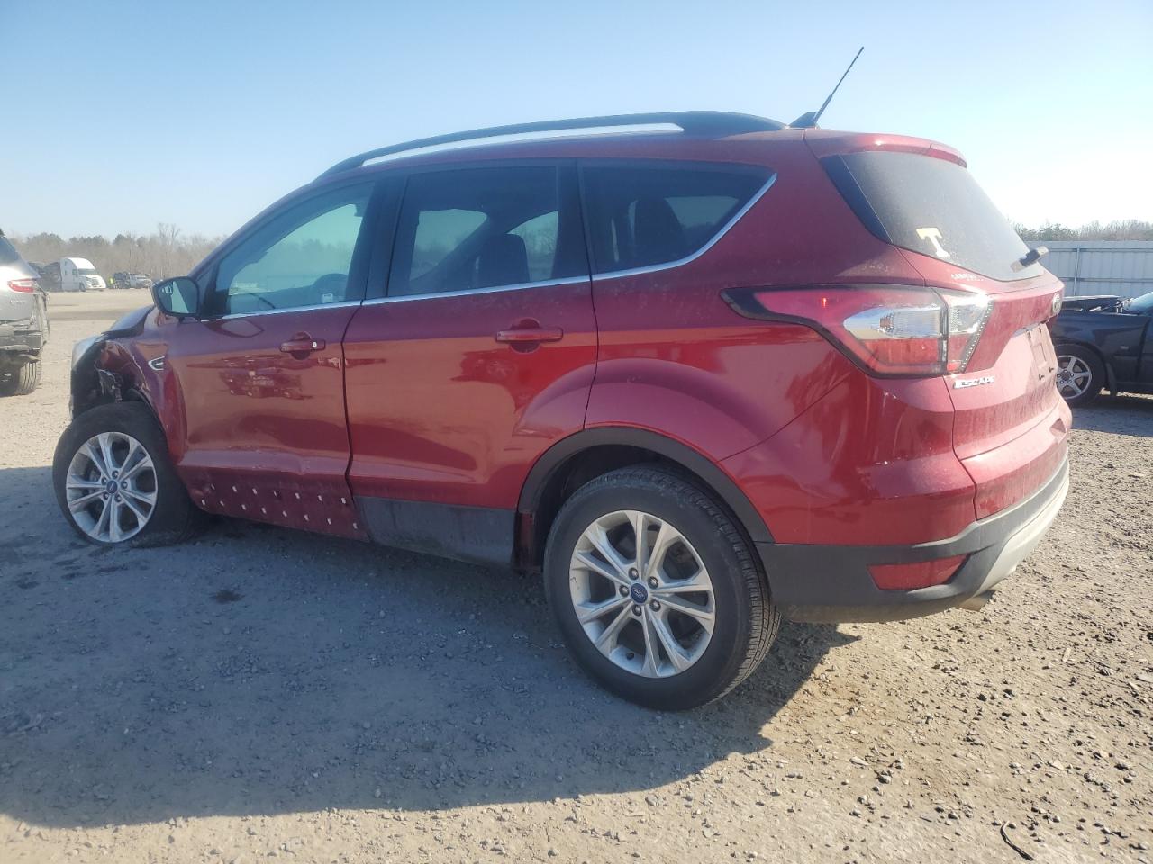 2018 Ford Escape VIN 1FMCU9GD2JUC27064 Copart auction photo, front end / side damage thumbnail 2