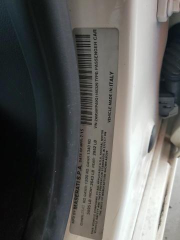 2016 Maserati Quattroporte VIN ZAM56RPA9G1166329 Copart auction photo, rear end / minor dent/scratches damage thumbnail 12