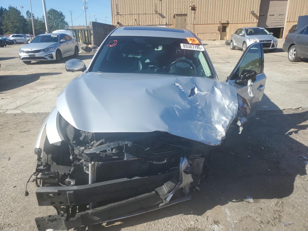 2015 Infiniti Q50 VIN JN1BV7AP8FM340323 Copart auction photo, all over damage thumbnail 5