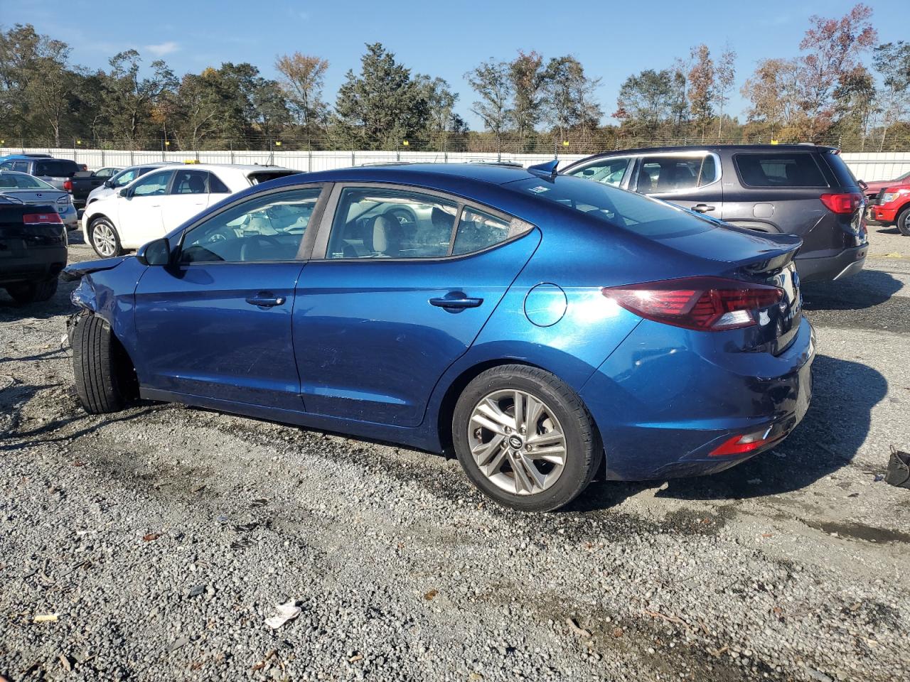 2019 Hyundai Elantra VIN 5NPD84LF4KH411375 Copart auction photo, front end / undercarriage damage thumbnail 2