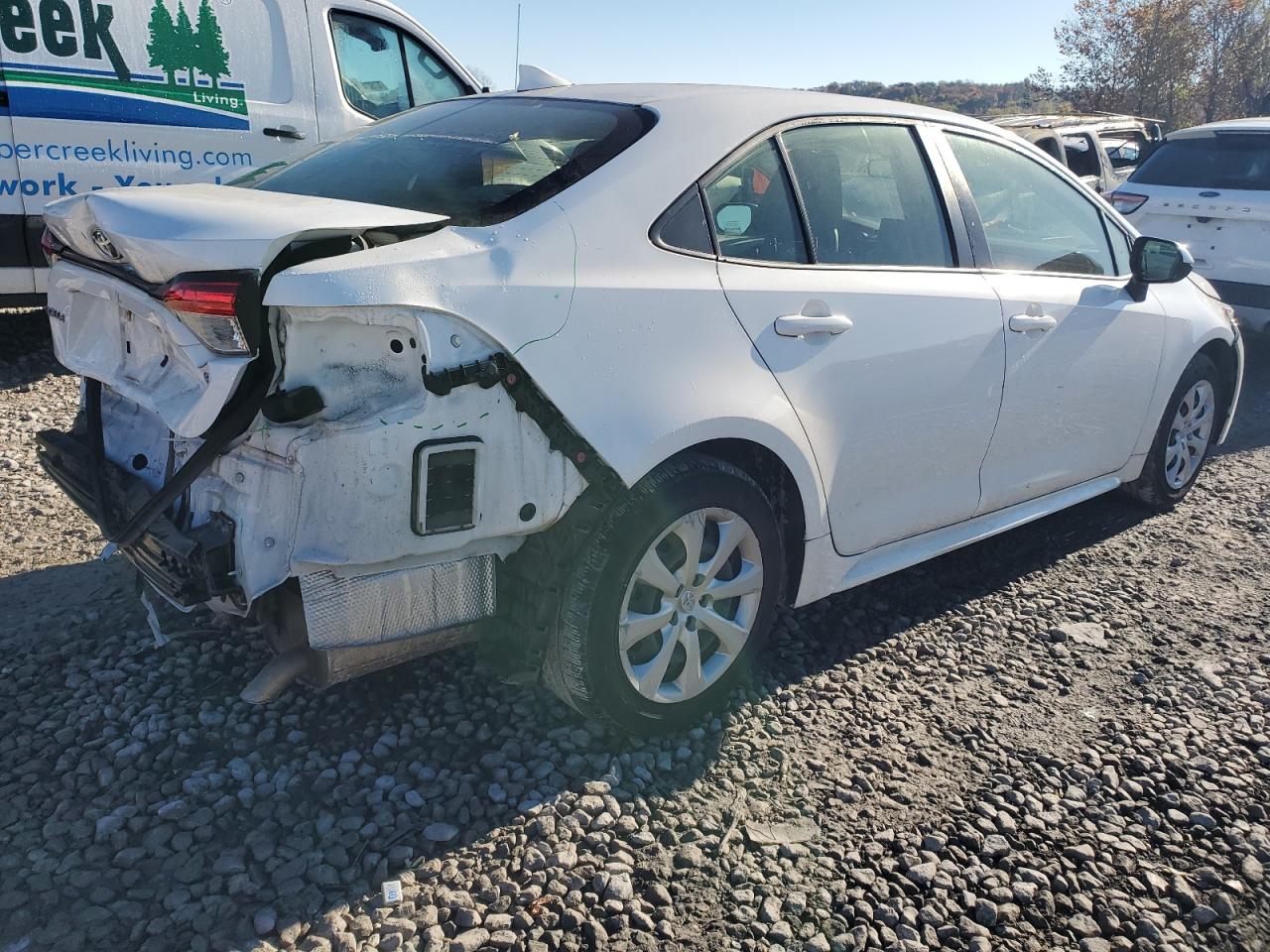 2021 Toyota Corolla VIN JTDEPMAE5MJ147255 Copart auction photo, rear end damage thumbnail 3