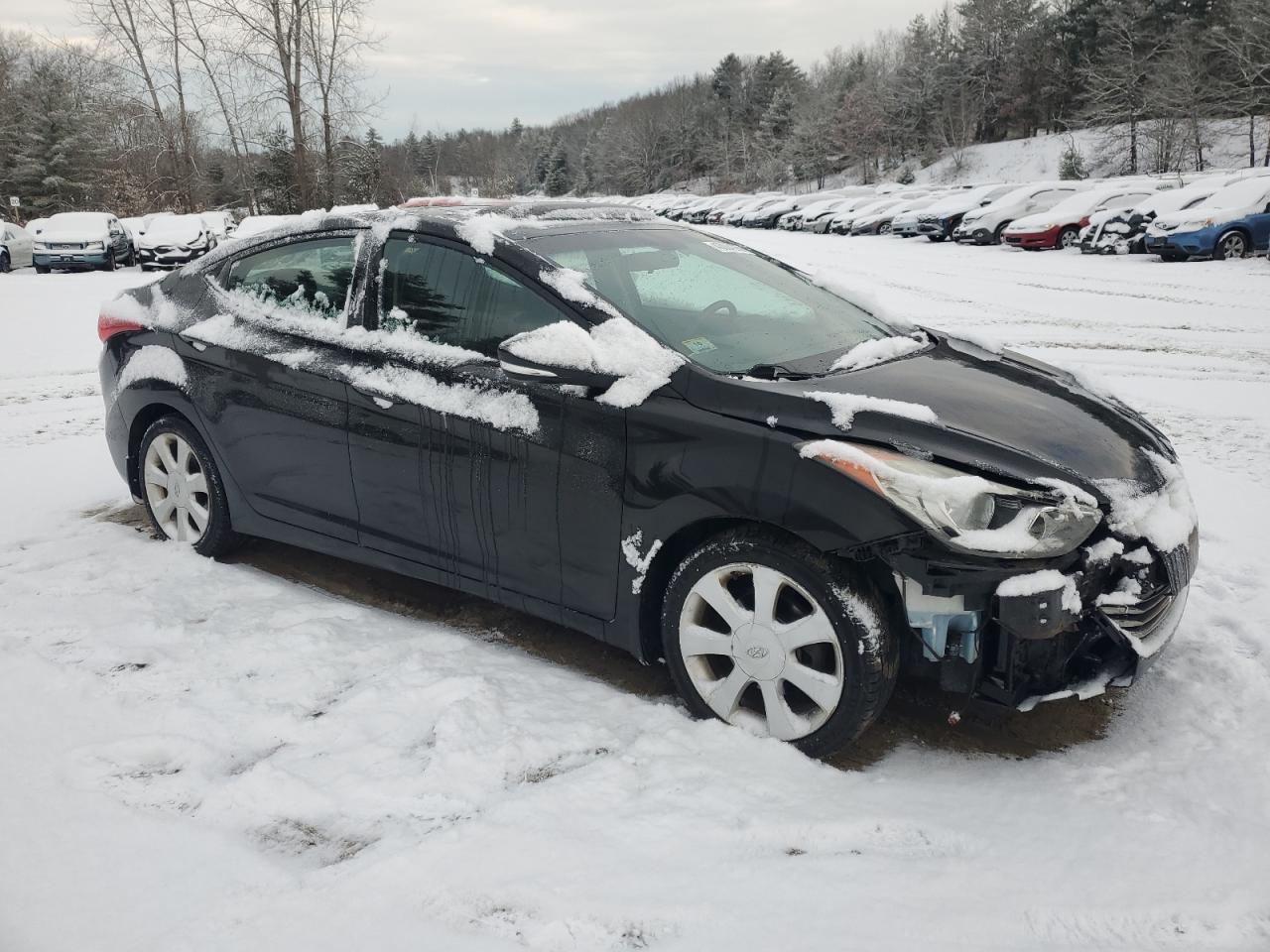 2013 Hyundai Elantra VIN 5NPDH4AE4DH249308 Copart auction photo, front end damage thumbnail 4
