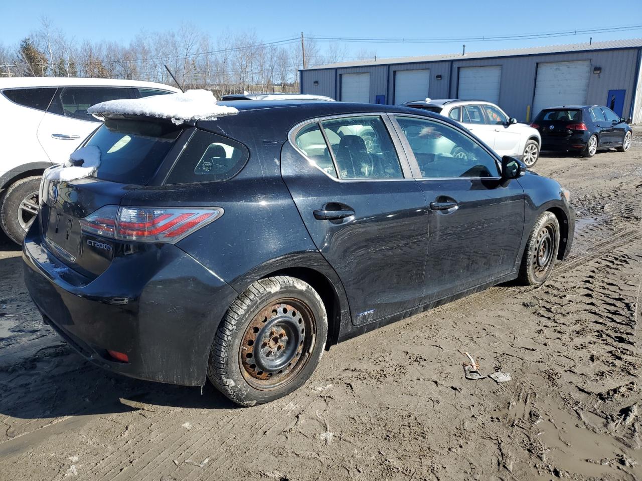 2012 Lexus CT VIN JTHKD5BH7C2109544 Copart auction photo, side / front end damage thumbnail 3