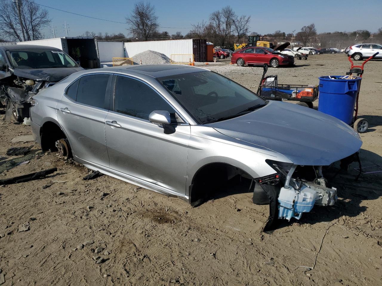 2022 Toyota Camry VIN 4T1S11AK8NU069297 Copart auction photo, stripped damage thumbnail 4