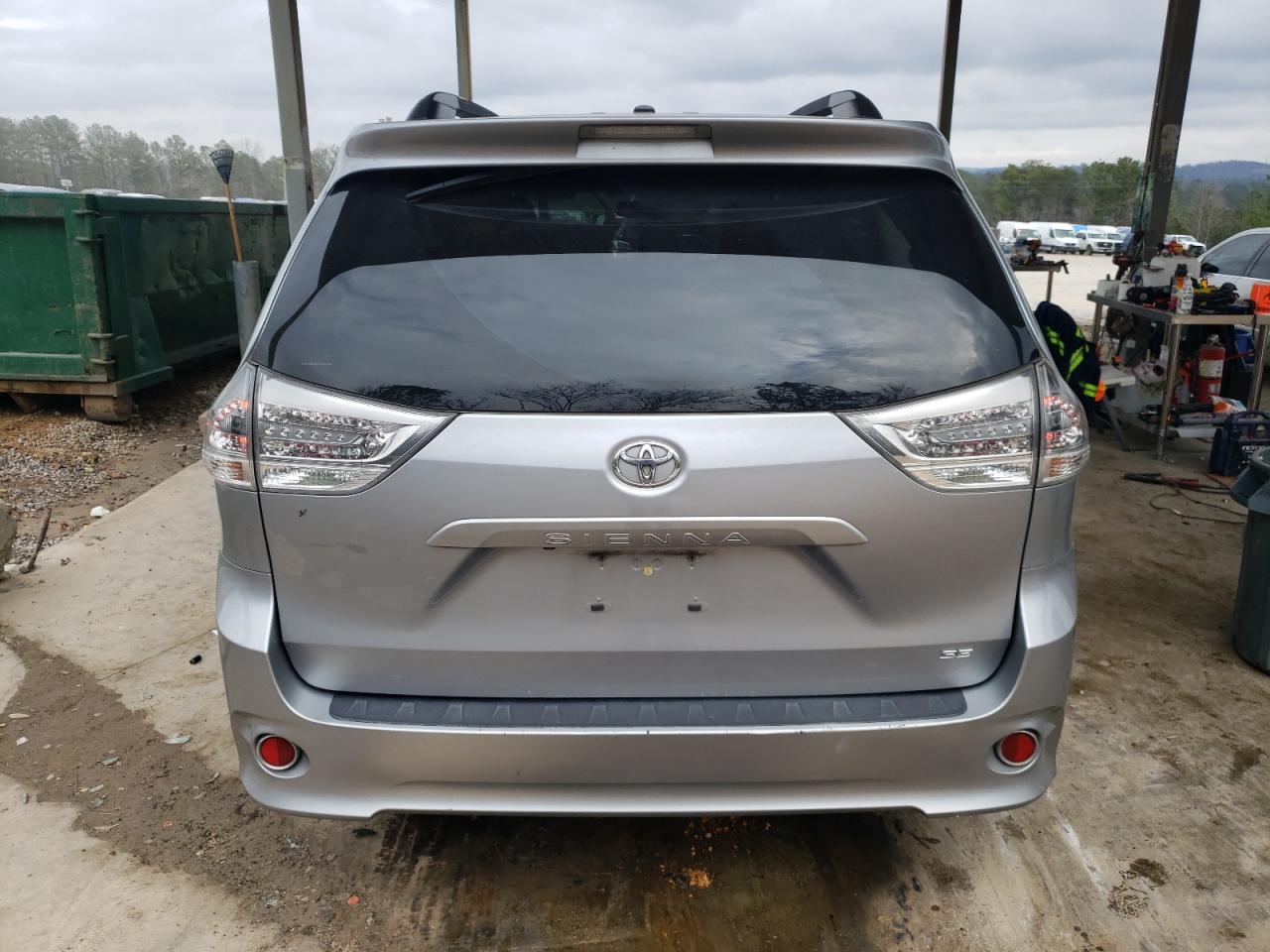 2012 Toyota Sienna VIN 5TDXK3DCXCS205308 Copart auction photo, rear end damage thumbnail 6