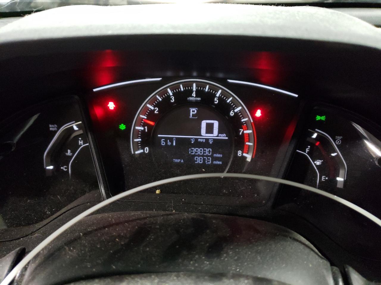 2017 Honda Civic VIN 2HGFC4B51HH309843 Copart auction photo, front end damage thumbnail 9