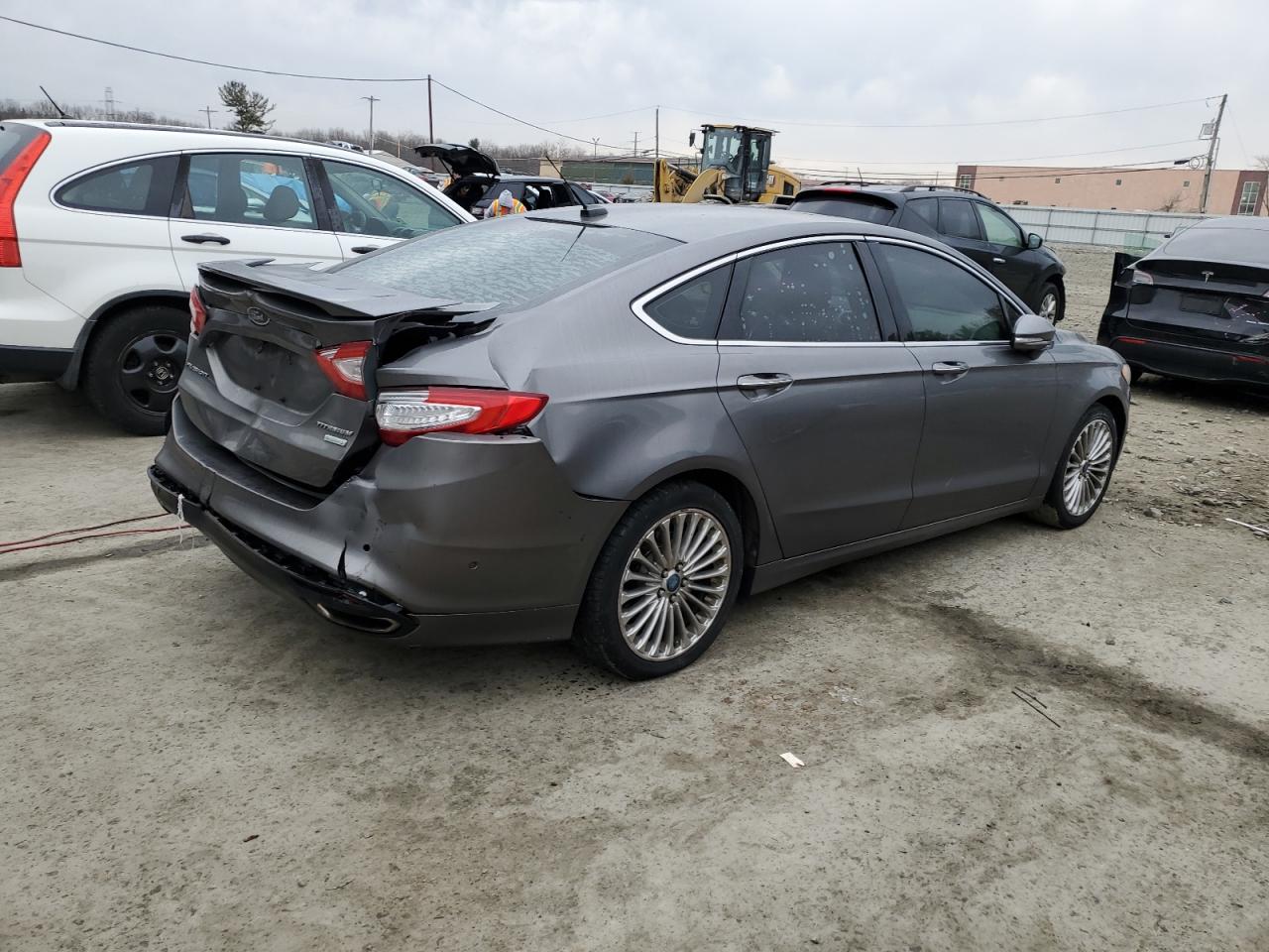 2013 Ford Fusion VIN 3FA6P0K95DR138100 Copart auction photo, rear end damage thumbnail 3