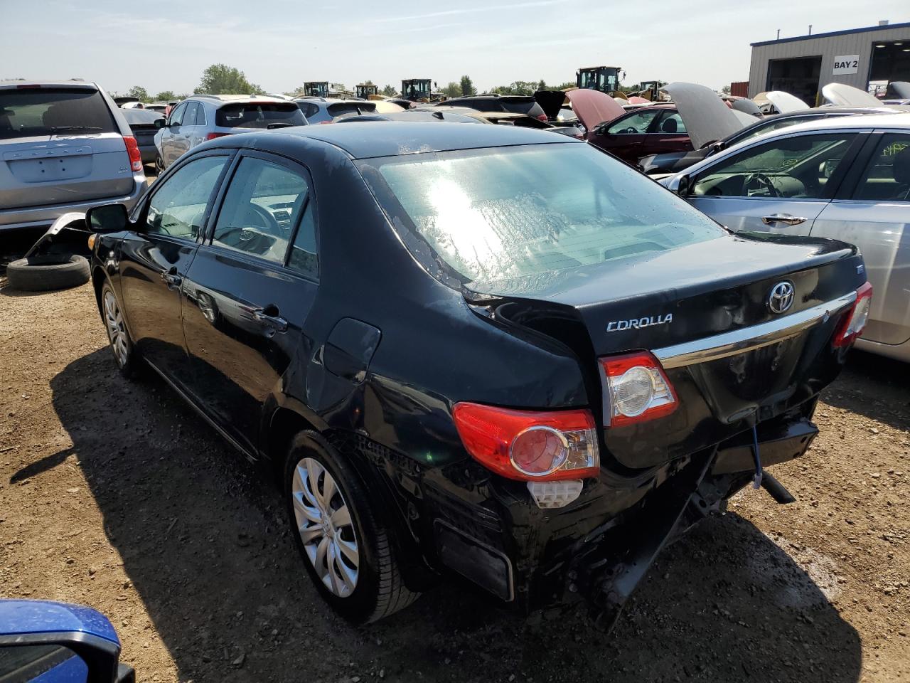 2012 Toyota Corolla VIN 5YFBU4EE2CP011987 Copart auction photo, rear end damage thumbnail 2