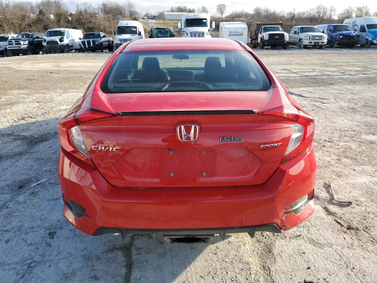 2020 Honda Civic VIN 2HGFC2F85LH598890 Copart auction photo, front end damage thumbnail 6