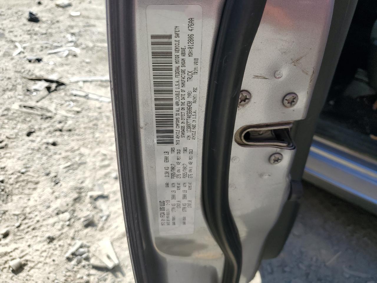 2019 RAM 1500 VIN 1C6RR7TT4KS606430 Copart auction photo, all over / undercarriage damage thumbnail 15