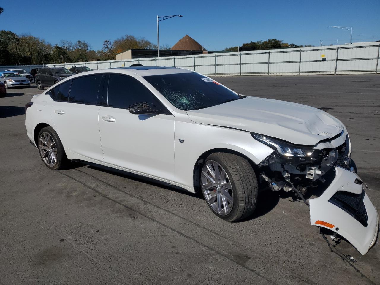 2021 Cadillac CT5 VIN 1G6DU5RKXM0127211 Copart auction photo, front end damage thumbnail 4