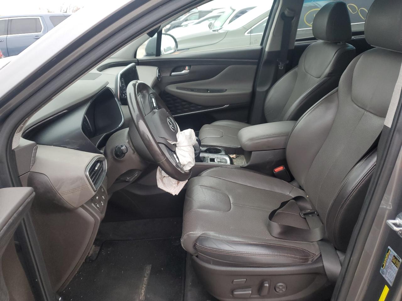 2020 Hyundai Santa Fe VIN 5NMS53AD5LH145097 Copart auction photo, front end / side damage thumbnail 7