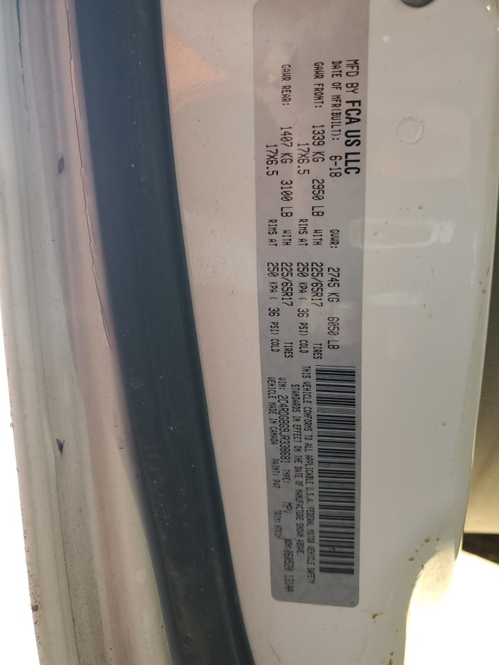 2018 Dodge Caravan VIN 2C4RDGBG9JR338681 Copart auction photo, front end / side damage thumbnail 13