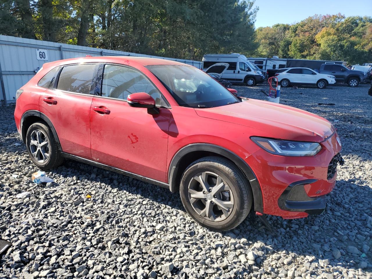 2024 Honda HR-V VIN 3CZRZ2H71RM756323 Copart auction photo, all over damage thumbnail 4