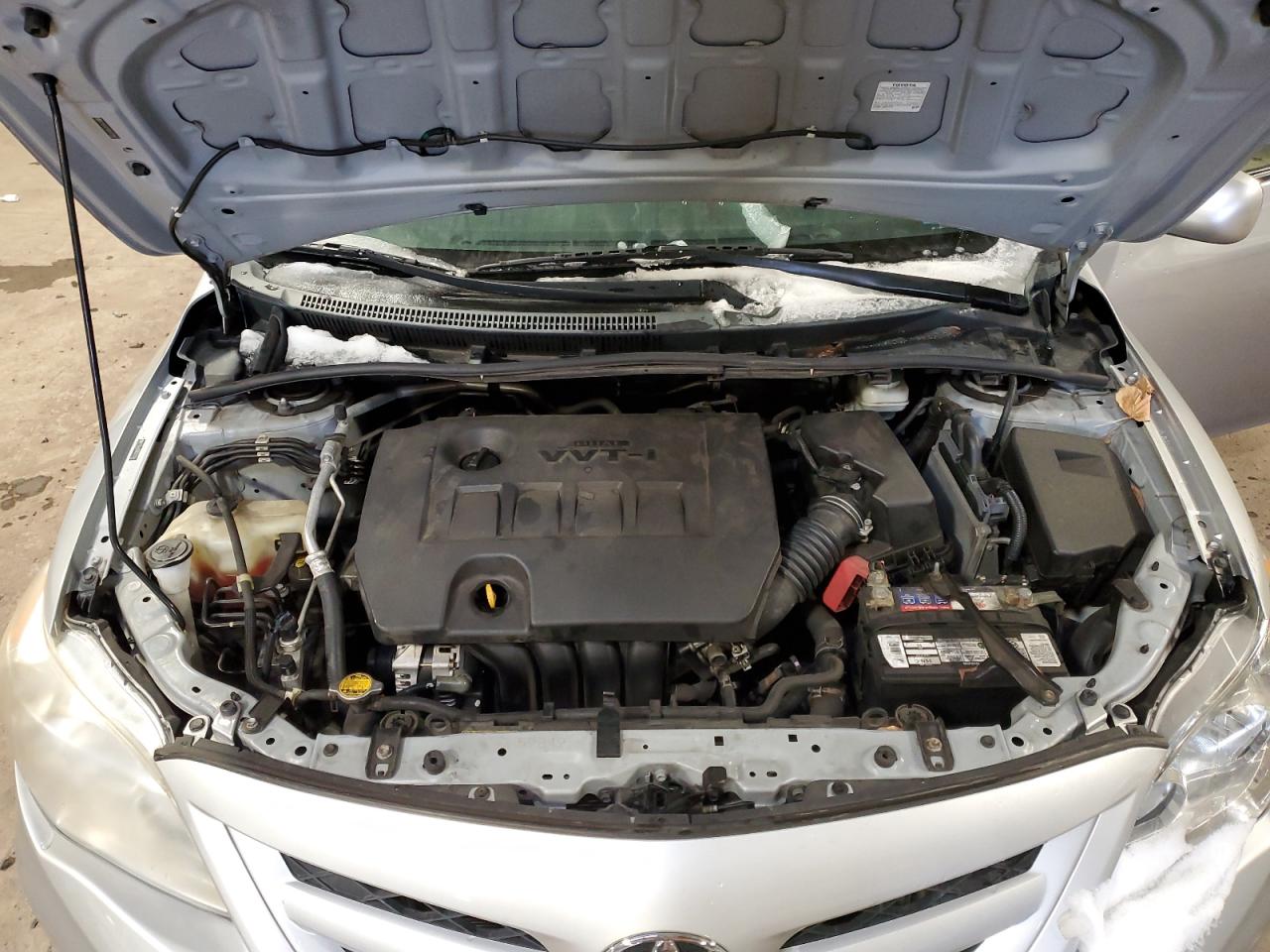 2011 Toyota Corolla VIN 2T1BU4EE8BC673149 Copart auction photo, front end / side damage thumbnail 11