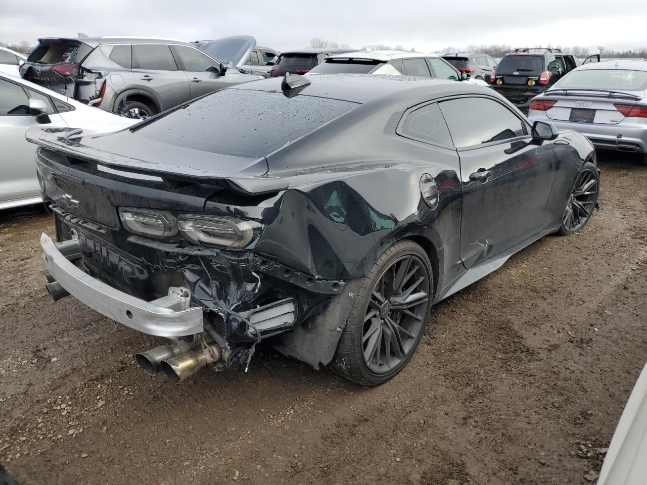 2021 Chevrolet Camaro VIN 1G1FK1R61M0100933 Copart auction photo, all over damage thumbnail 3