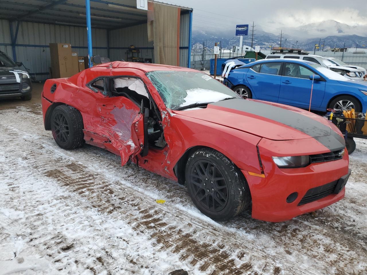 2015 Chevrolet Camaro VIN 2G1FD1E39F9134987 Copart auction photo, all over damage thumbnail 4