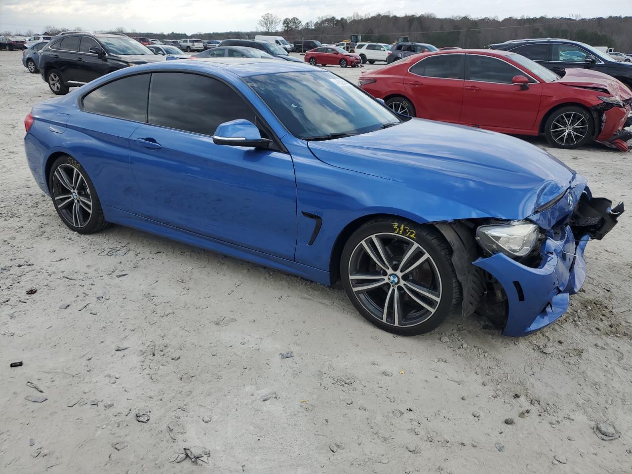 2015 BMW 4er VIN WBA3N3C54FK231999 Copart auction photo, front end damage thumbnail 4