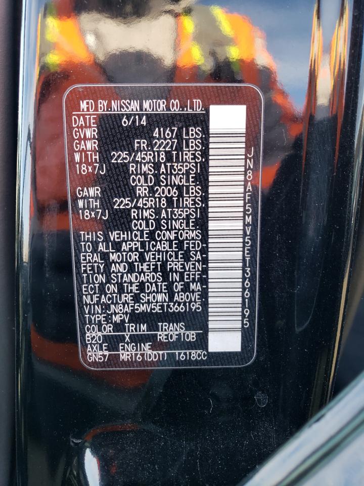 2014 Nissan Juke VIN JN8AF5MV5ET366195 Copart auction photo, mechanical / normal wear damage thumbnail 12