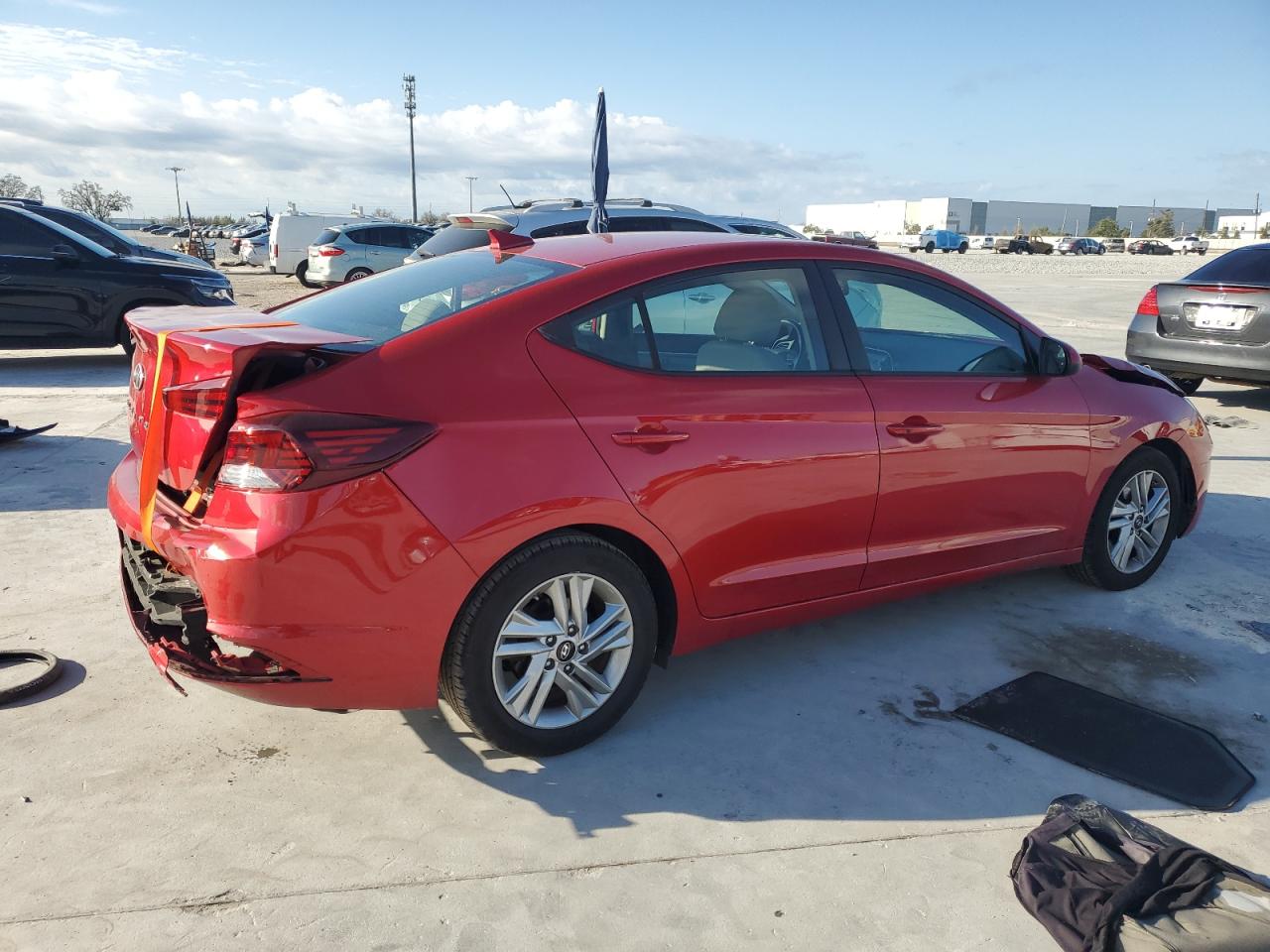 2020 Hyundai Elantra VIN 5NPD84LF7LH603522 Copart auction photo, rear end / front end damage thumbnail 3