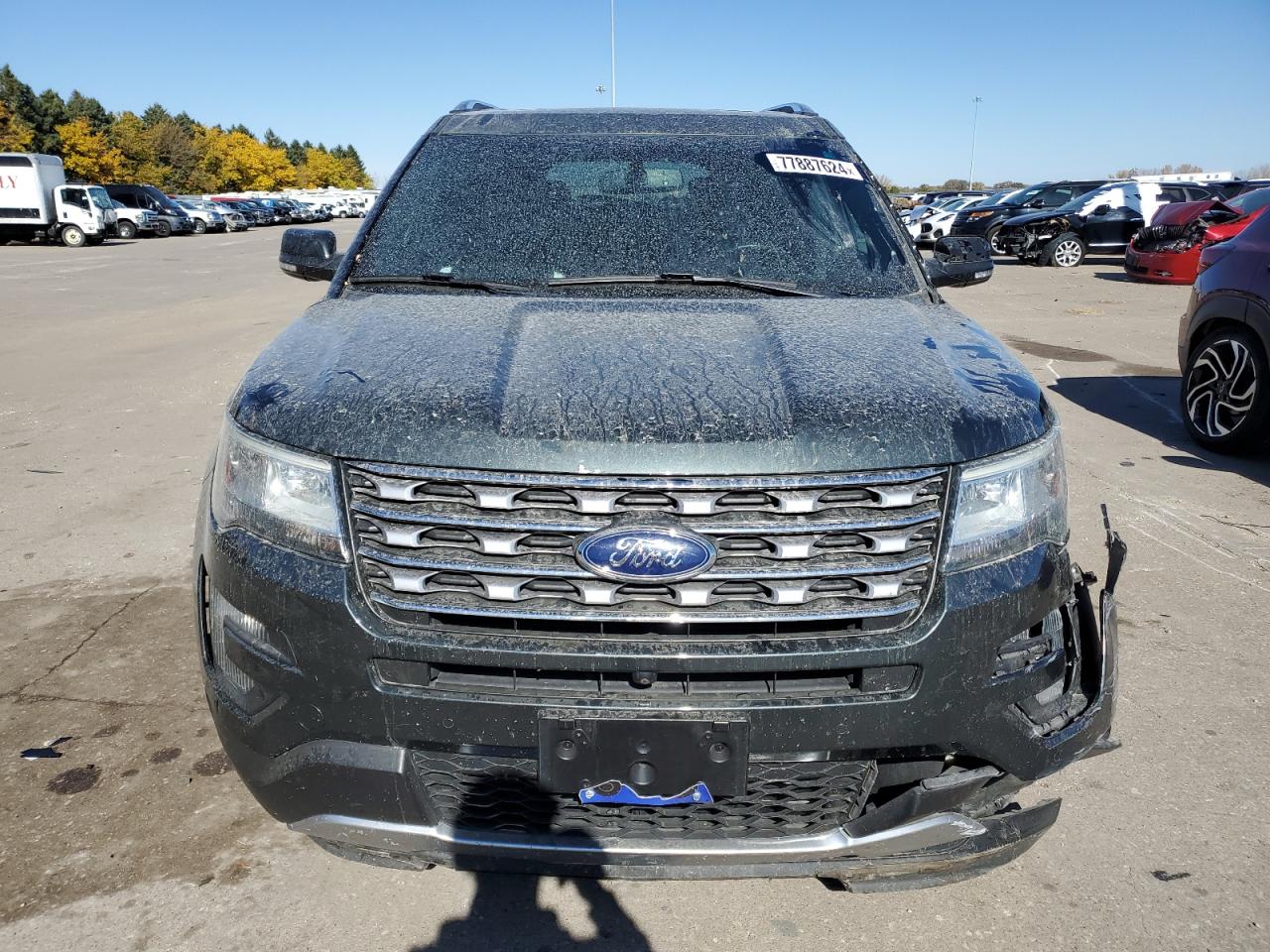 2016 Ford Explorer VIN 1FM5K8FH0GGA92994 Copart auction photo, front end / undercarriage damage thumbnail 5