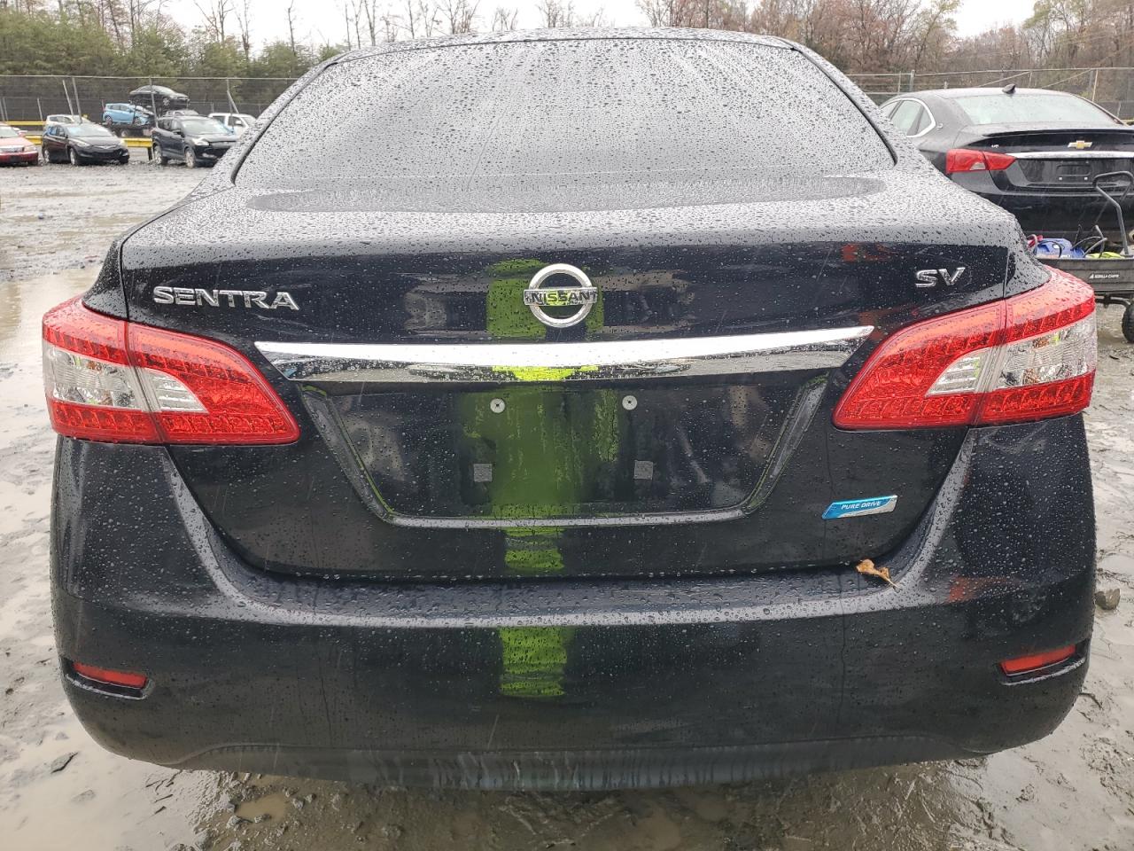 2014 Nissan Sentra VIN 3N1AB7AP0EL616684 Copart auction photo, rear end / side damage thumbnail 6