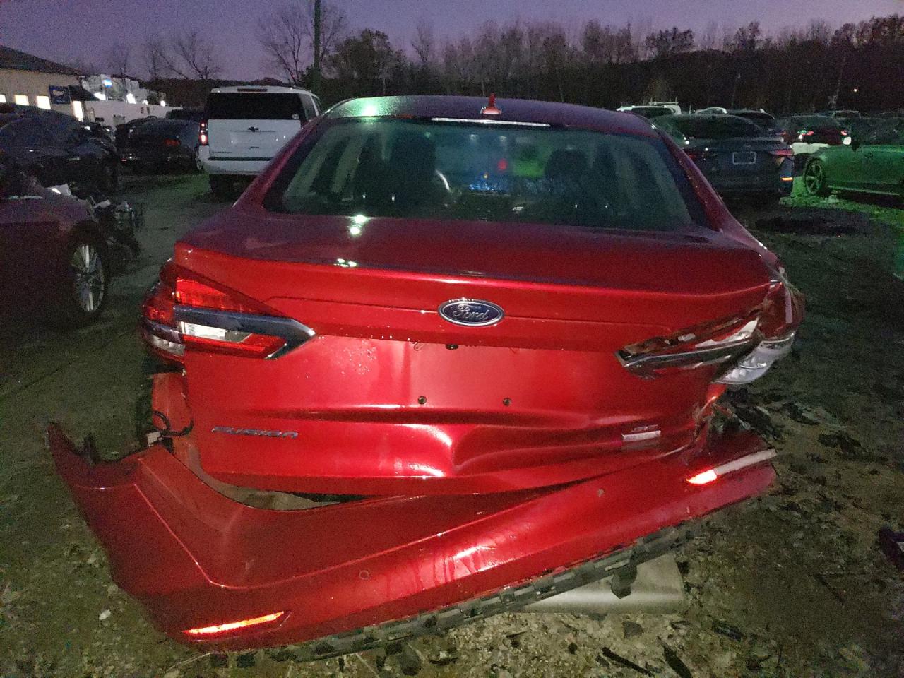 2020 Ford Fusion VIN 3FA6P0HD5LR164030 Copart auction photo, rear end damage thumbnail 6