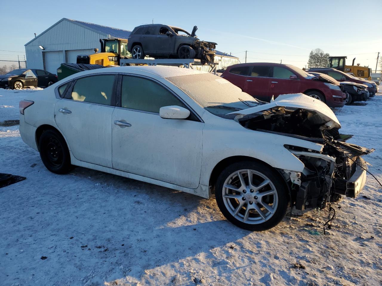 2014 Nissan Altima VIN 1N4AL3AP9EC276813 Copart auction photo, front end / side damage thumbnail 4